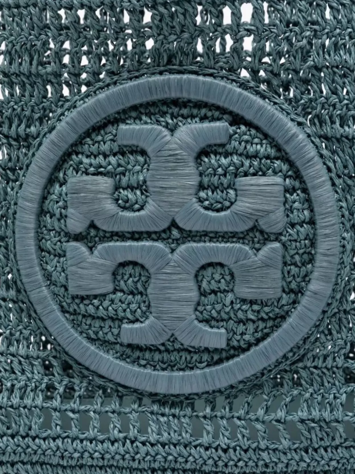 Tory Burch Small Tote With Hand-crocheted Woven Design