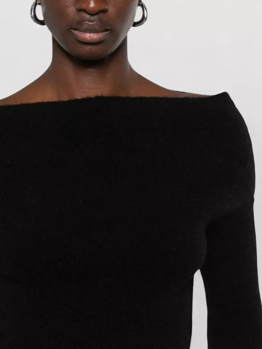 Rick Owens Alpaca-Blend Cropped Turtleneck Knitted Top