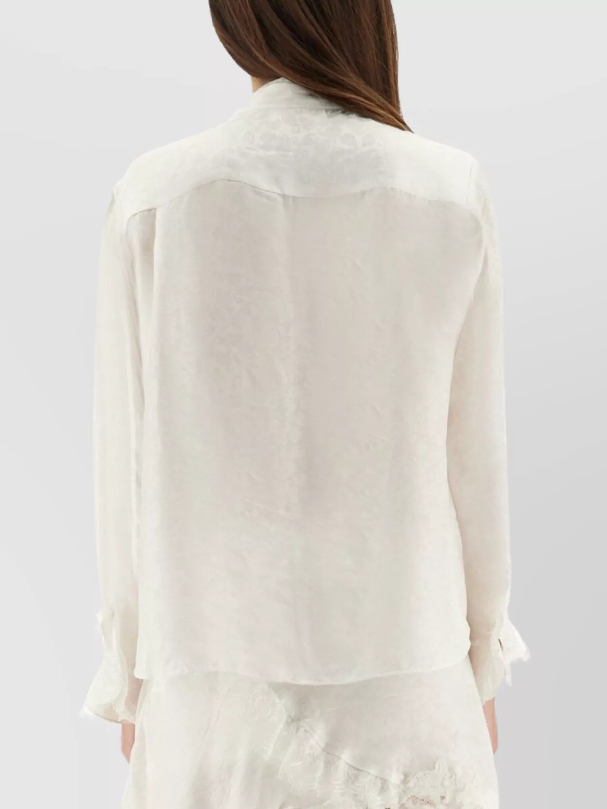 Isabel Marant Long Sleeve Sheer High Neck Top