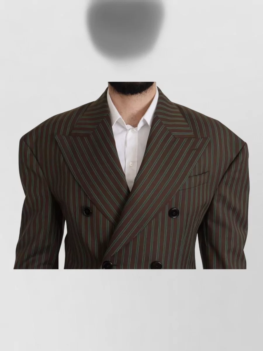 Dolce&Gabbana Striped Double-Breasted Blazer