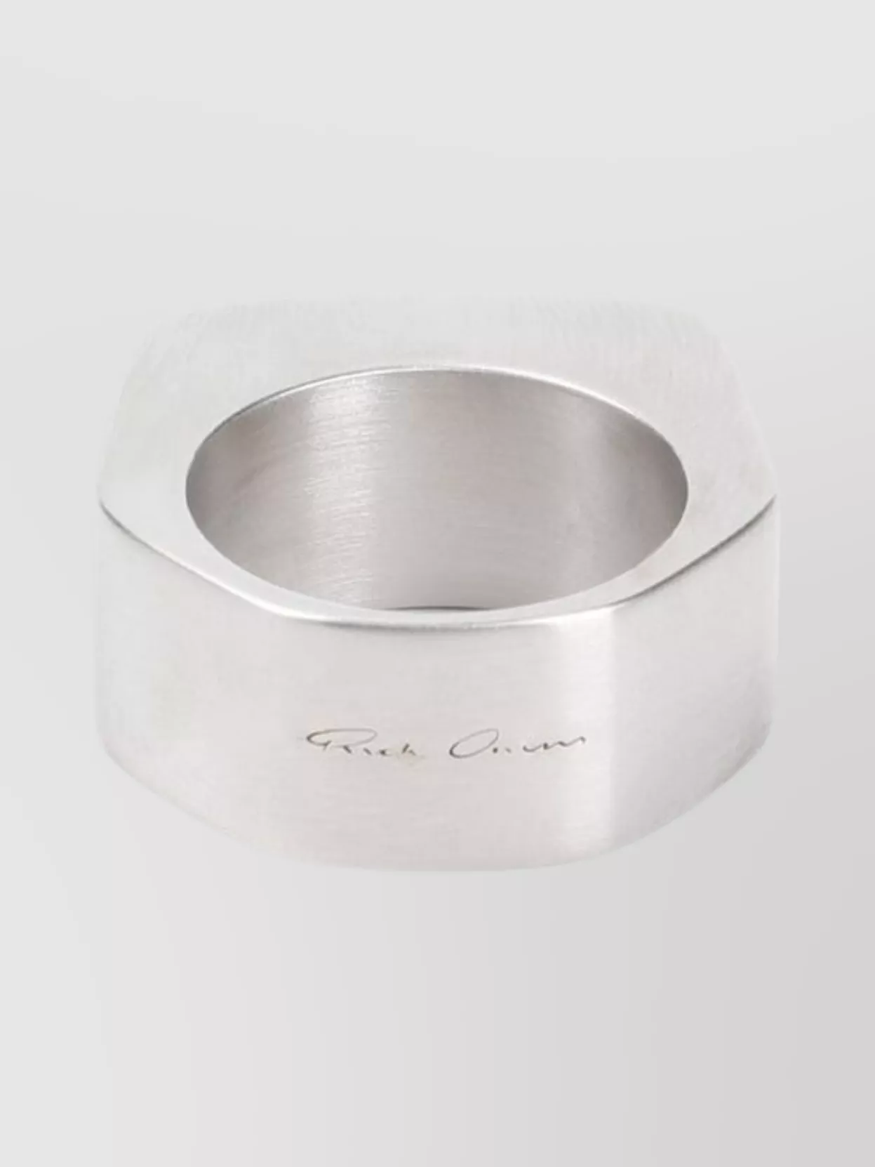Rick Owens Imploded Square Band Ring