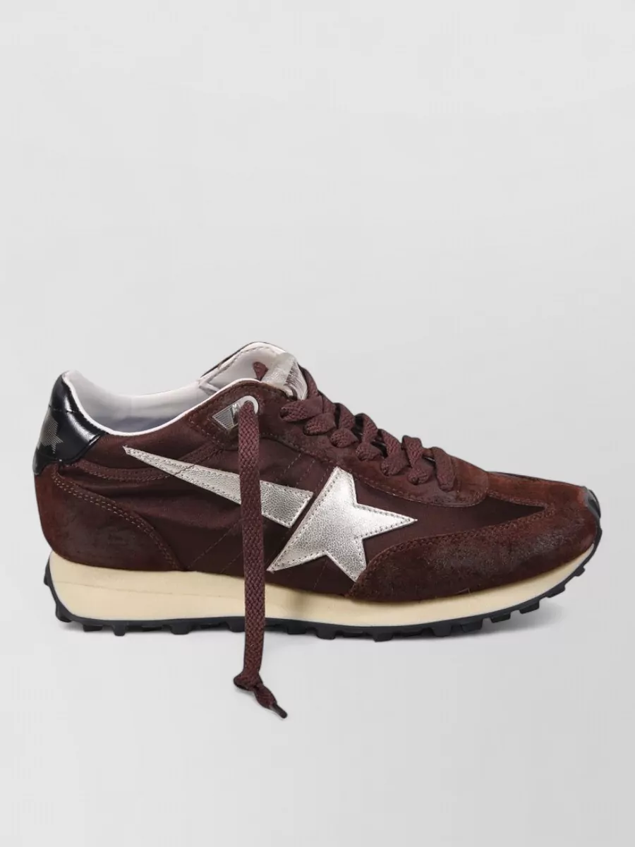 Golden Goose Marathon Sneaker Satin Upper Suede Star
