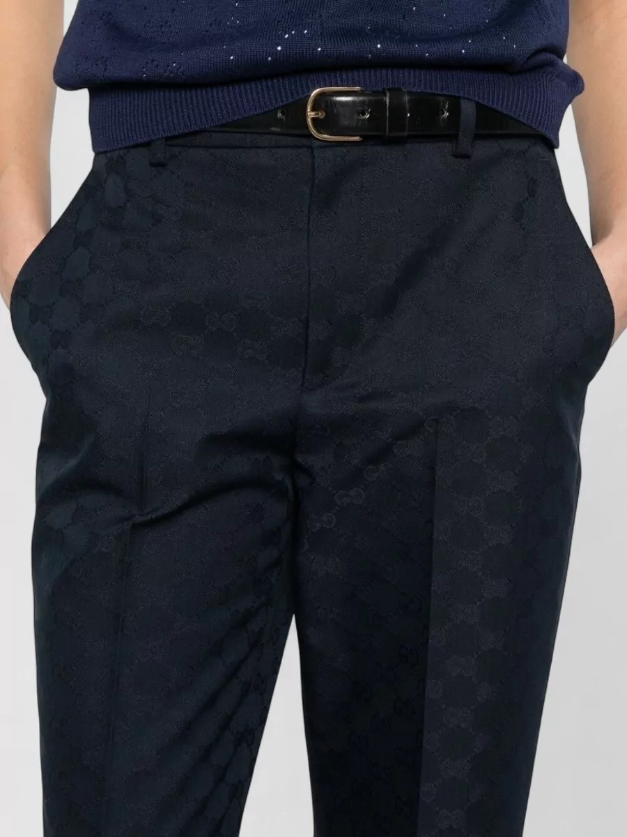 Gucci Tailored Trousers Mid Rise Straight Leg