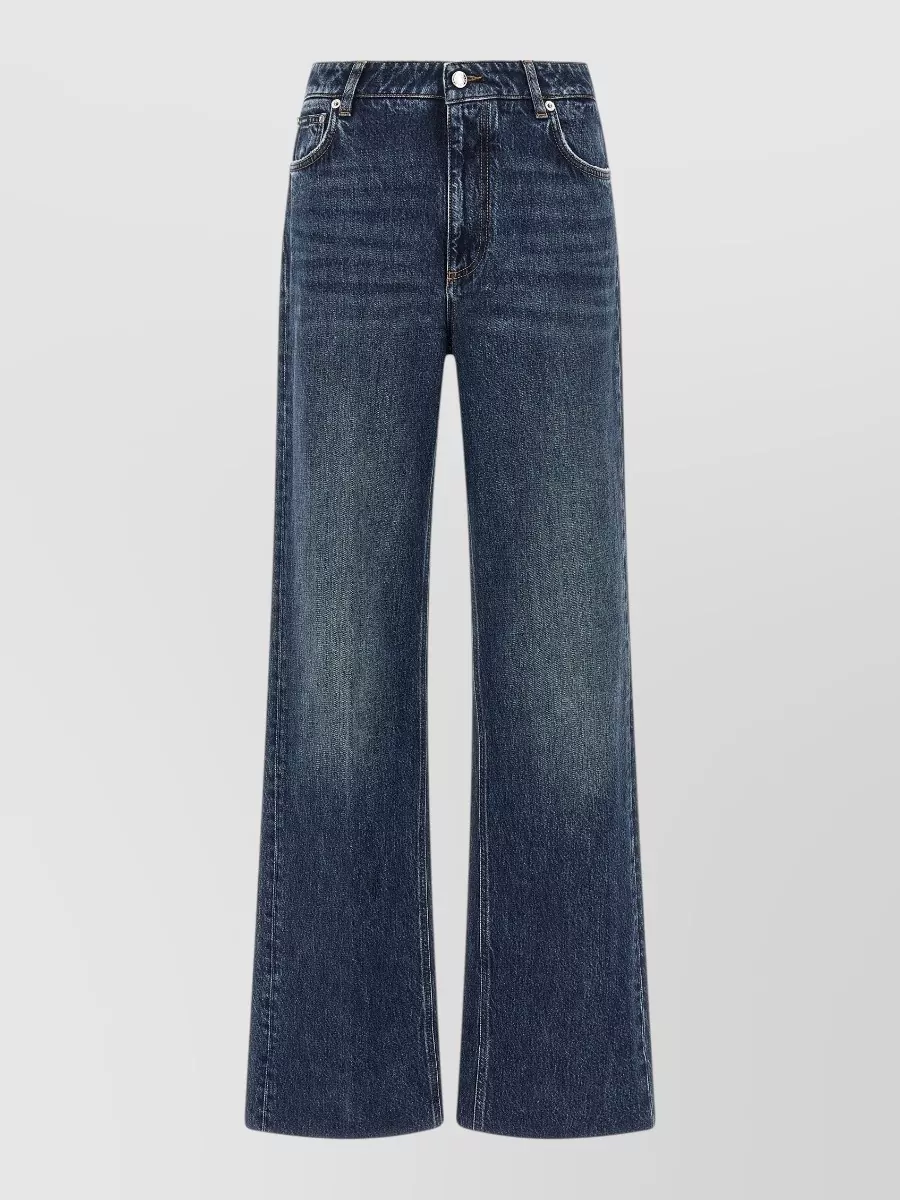 Dolce&Gabbana high-rise wide-leg denim jeans