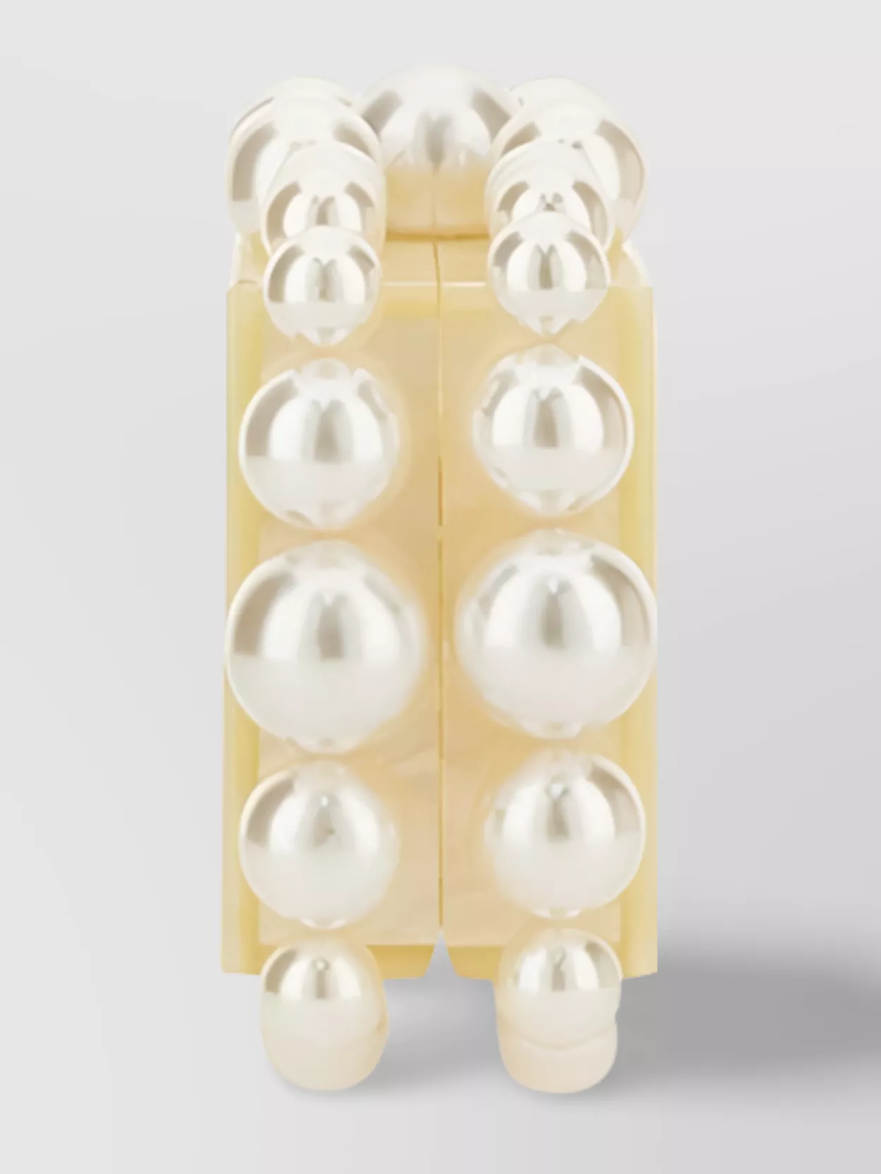 Cult Gaia "eos" Pearl Embellished Rectangular Clutch Bag