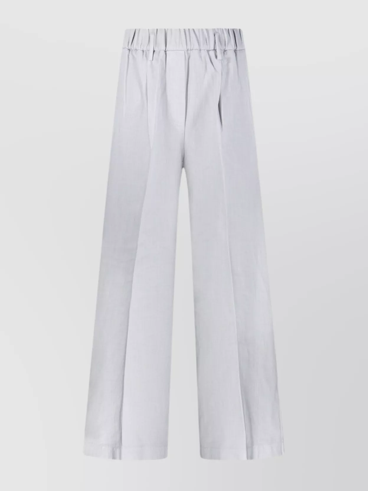Forte Forte High Waist Wide Leg Pleated Trousers In White