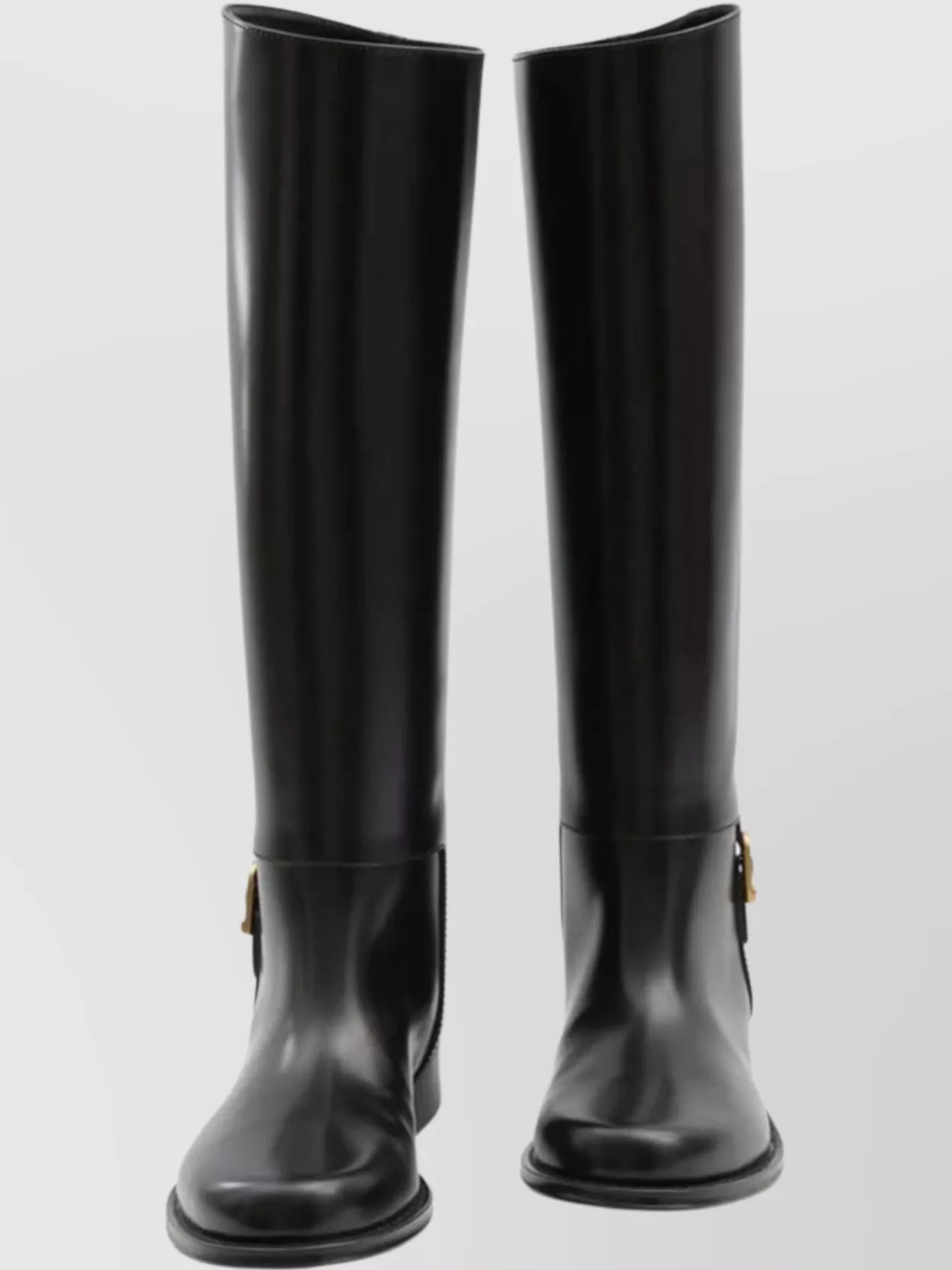 Saint Laurent Knee-High Boots Buckle Detail