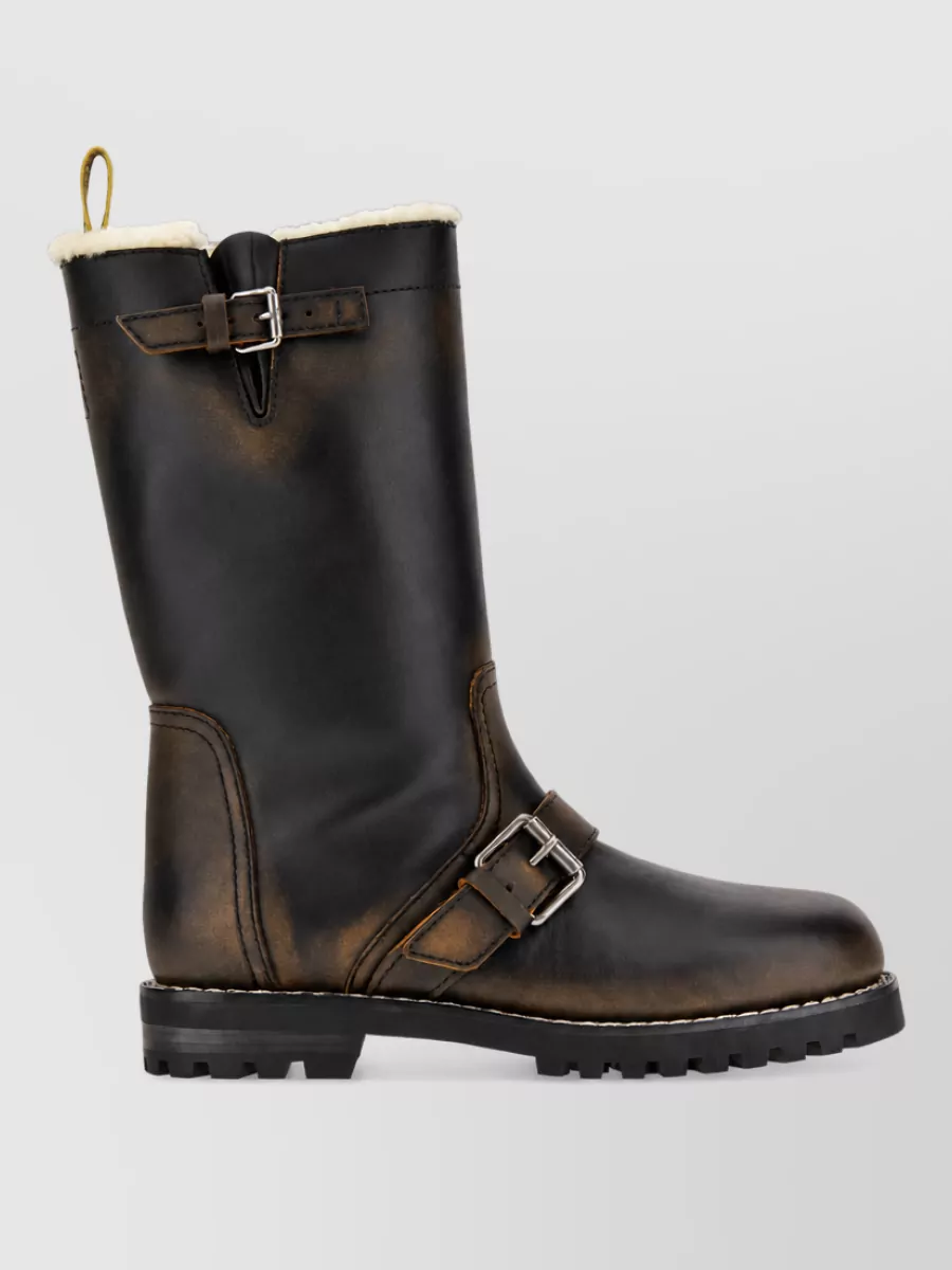 Fendi leather boots