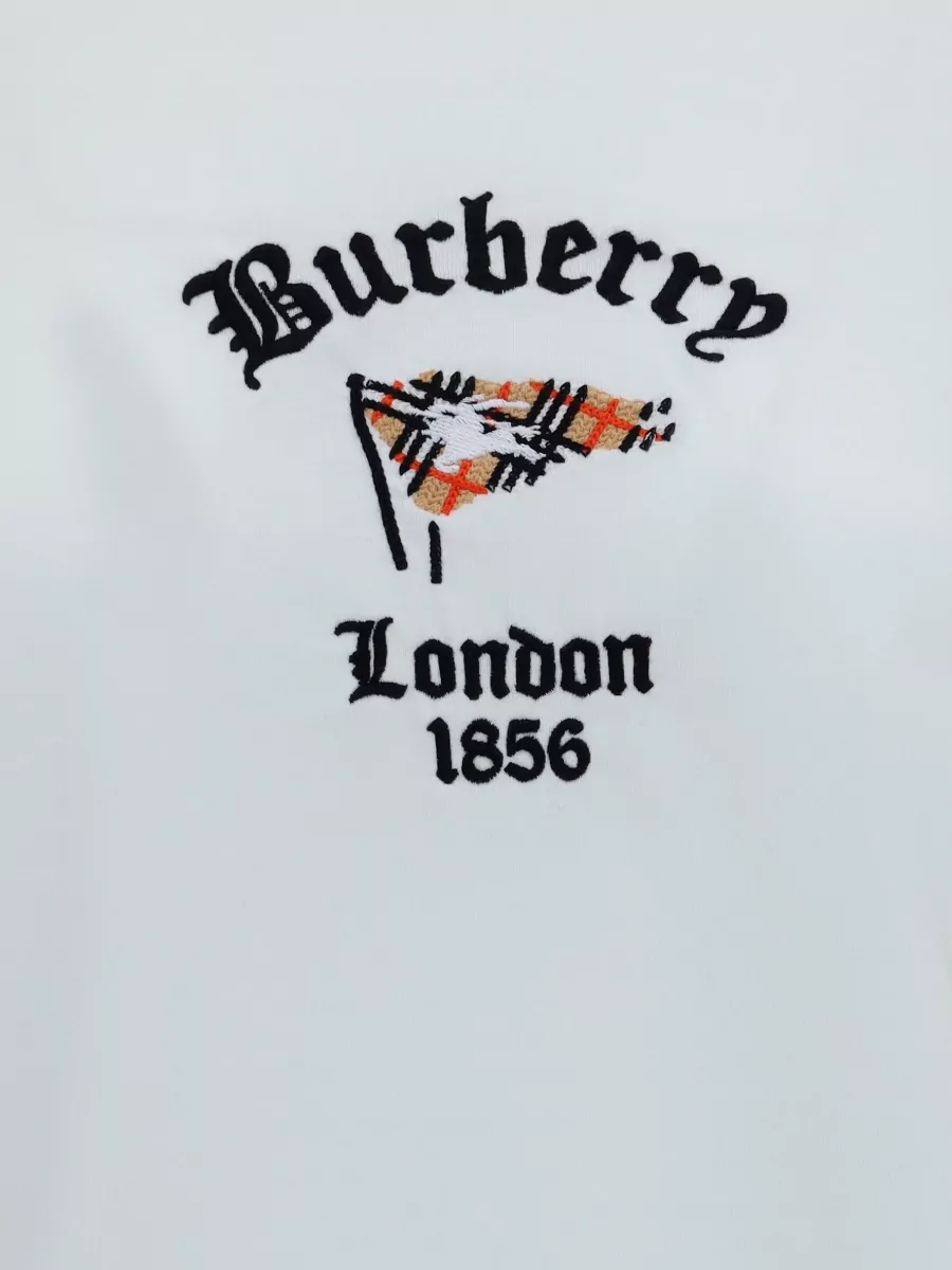 Burberry Cotton Logo-Embroidered T-Shirt