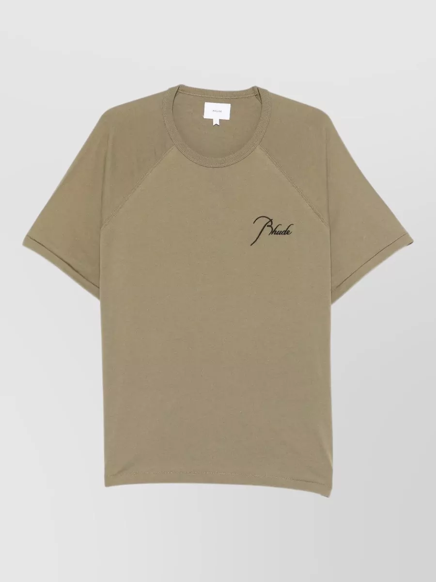 Rhude cotton raglan t-shirt