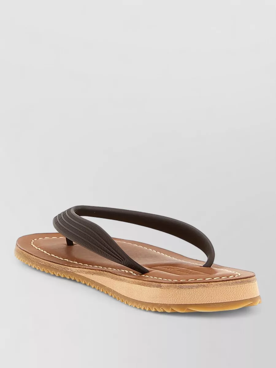 Miu Miu Rubber Thong Flip Flop Sandals