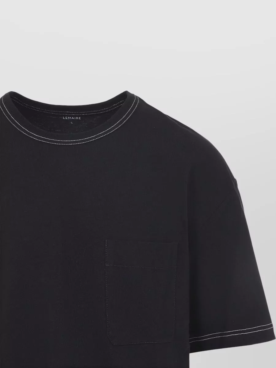 Lemaire Short Sleeve T Shirt Chest Pocket Stitching
