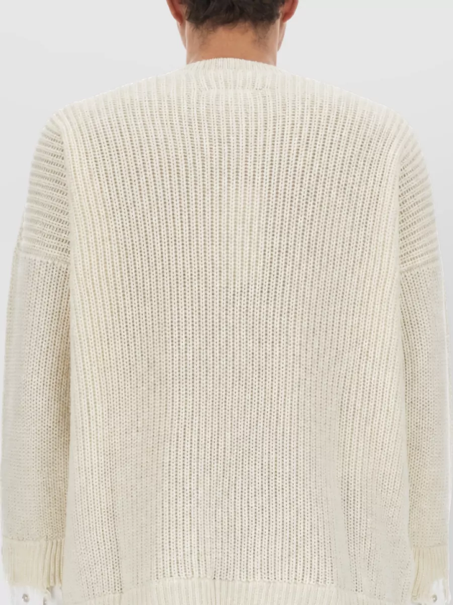 Mm6 Maison Margiela Wool Blend T-Shirt