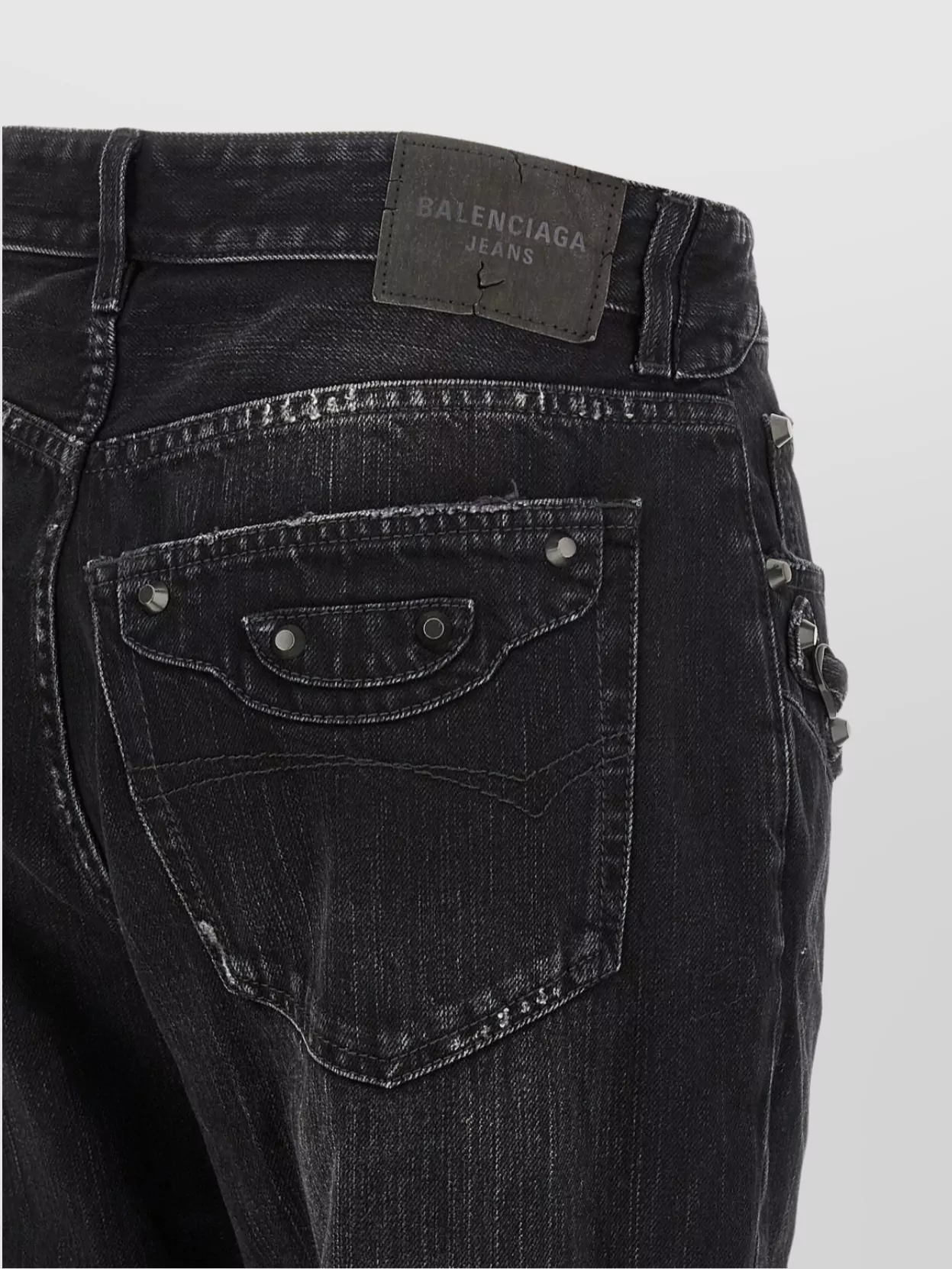 Balenciaga Urban Style Denim Trousers Featuring Pockets