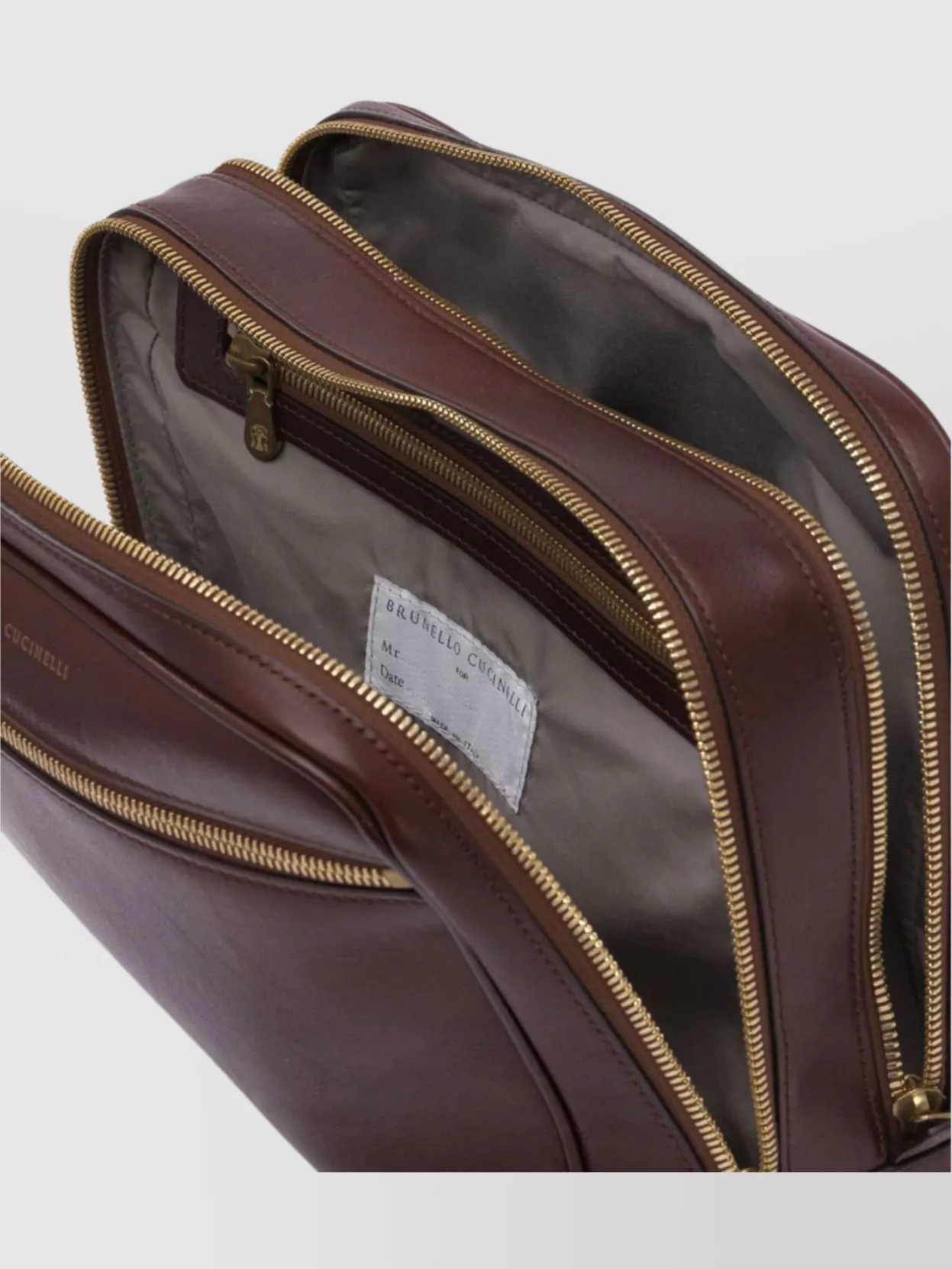 Brunello Cucinelli Zip Front Clutch Bags