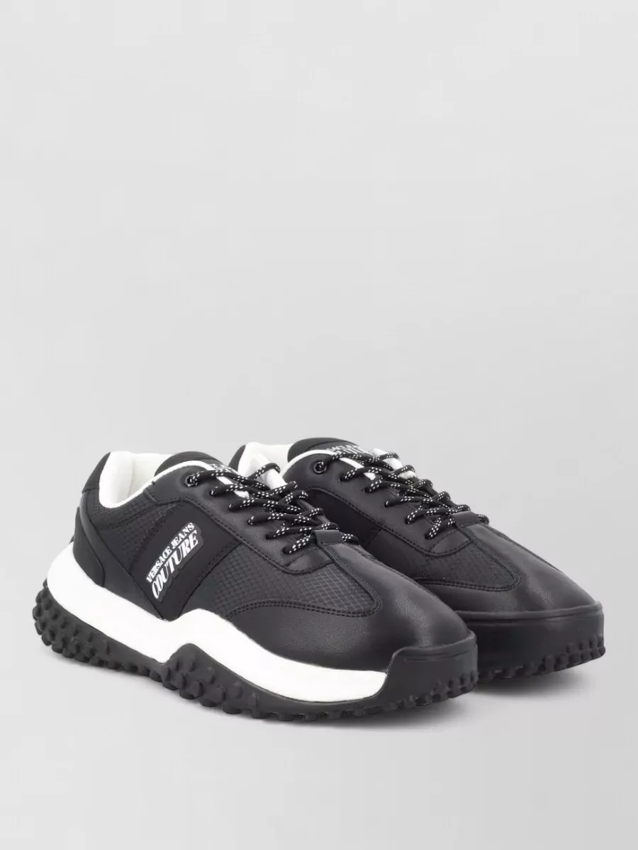 Versace Jeans Couture Leather Low-Top Sneakers