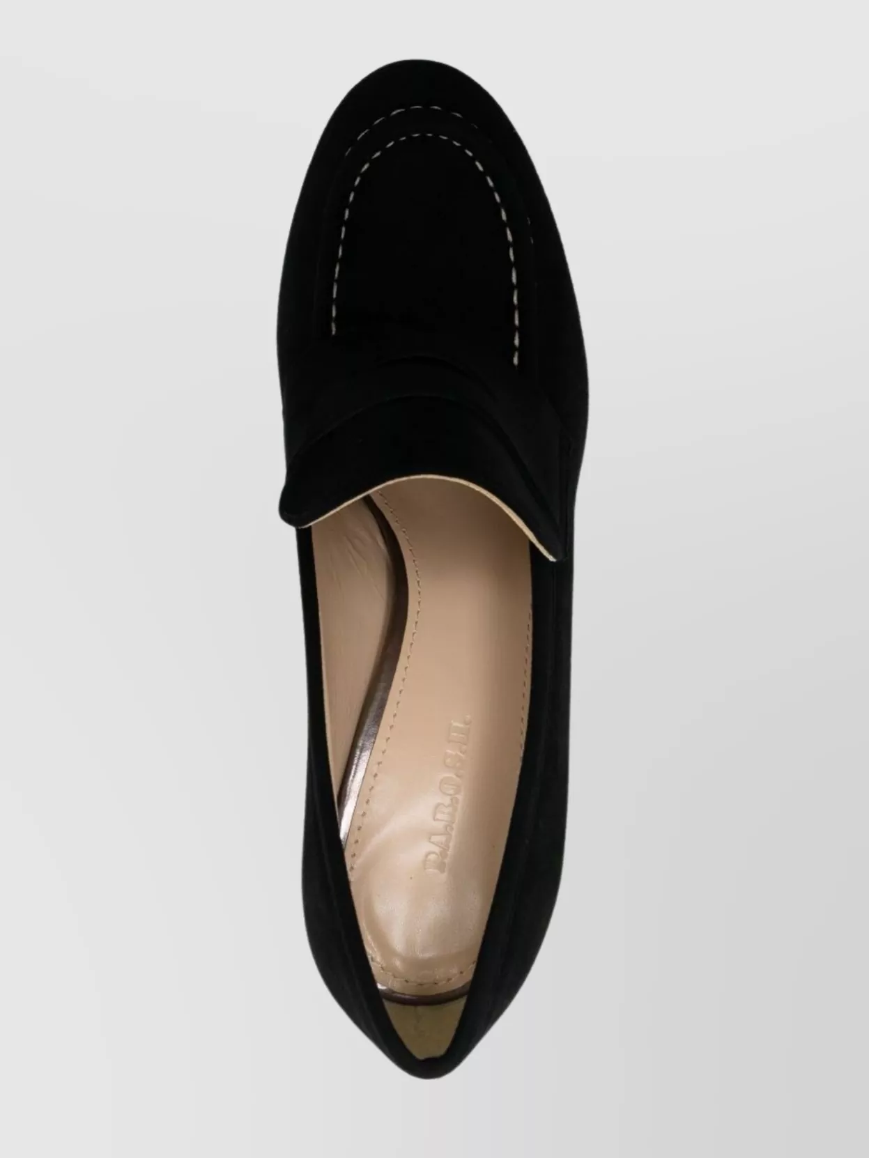 Parosh Penny-Slot 115Mm Suede Platform Sandals