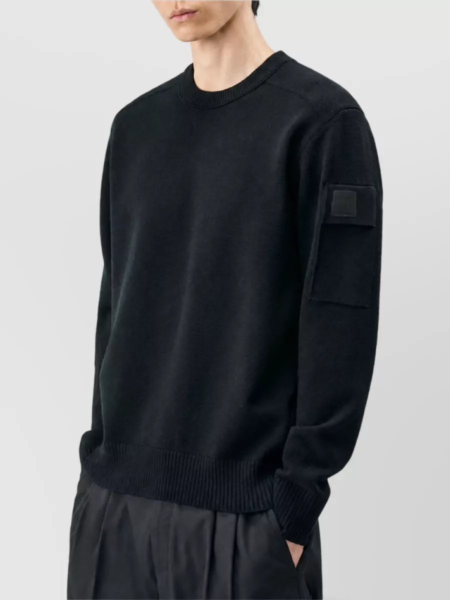 C.p. Company Virgin Wool Regular-Fit Ribbed Crew-Neck Sweater