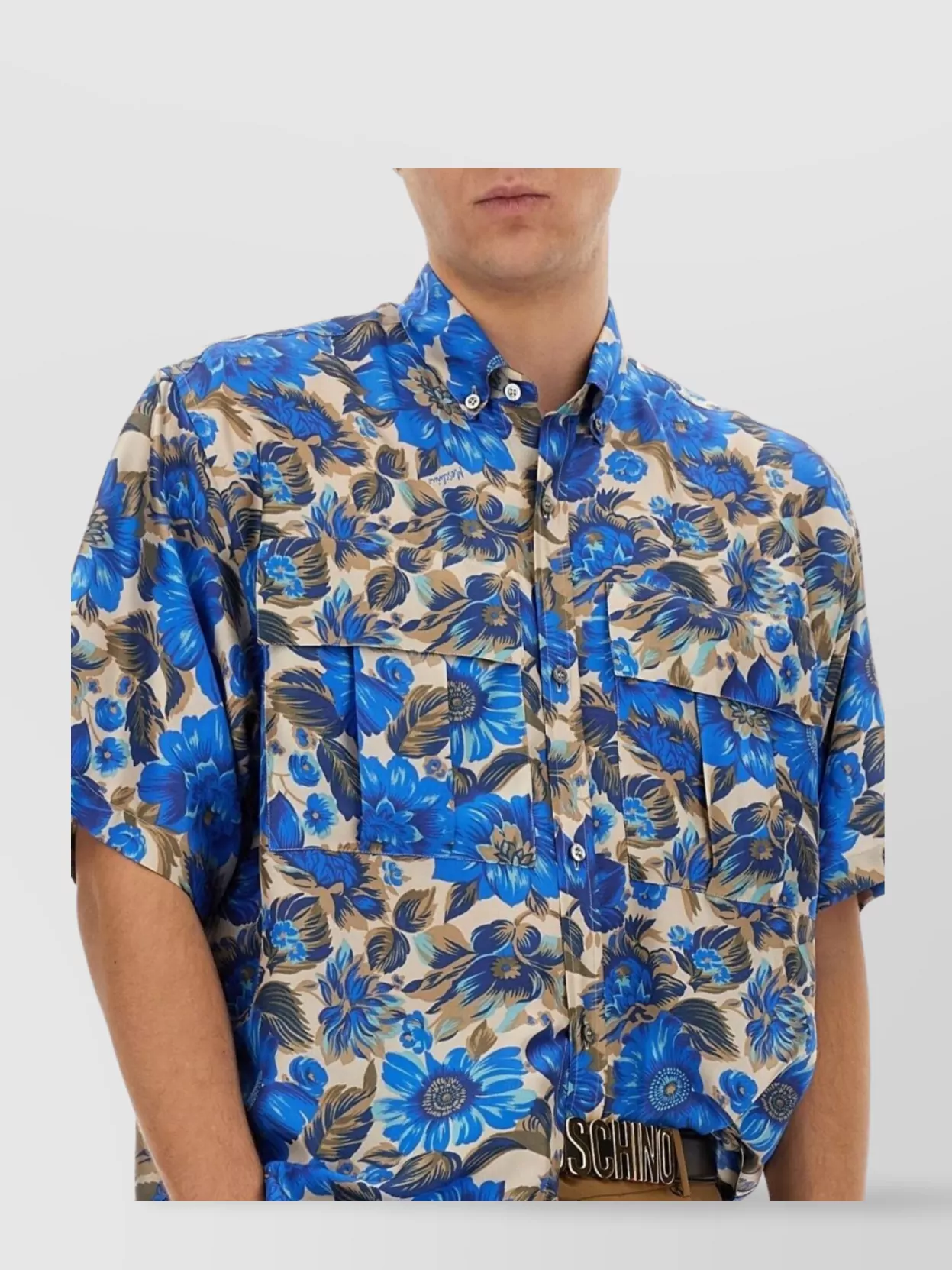 Moschino Floral Pattern Oversize Fit Shirt