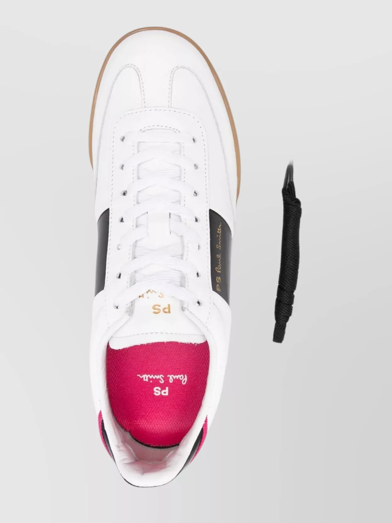Paul Smith Leather Panelled Round Toe Sneakers