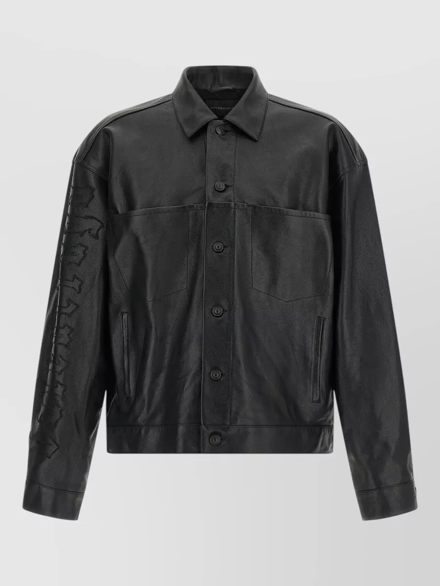 Balenciaga Leather shirt jacket