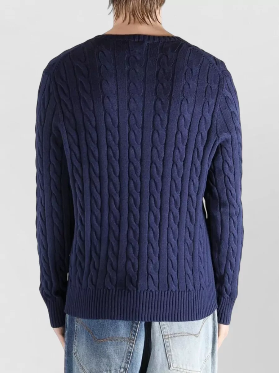 Polo Ralph Lauren Ribbed Cotton Long-Sleeve Crew-Neck Jumper