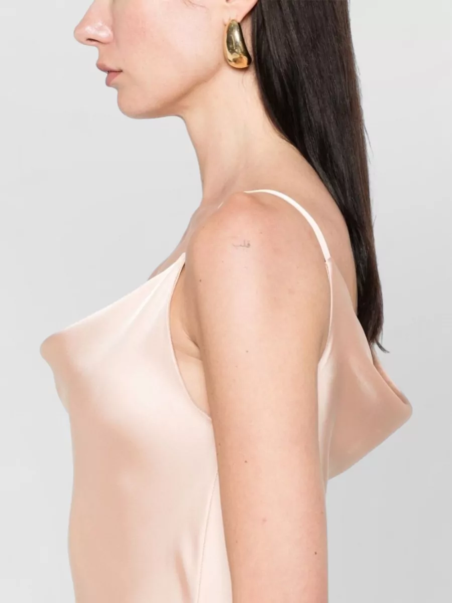 Norma Kamali Sleeveless Cowl-Neck Maxi Dress