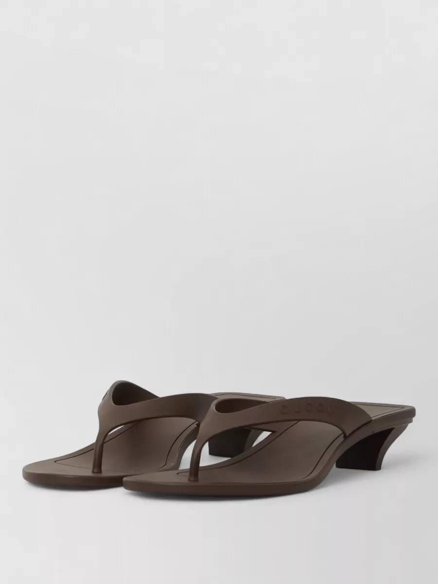 Gucci rubber thong sandals