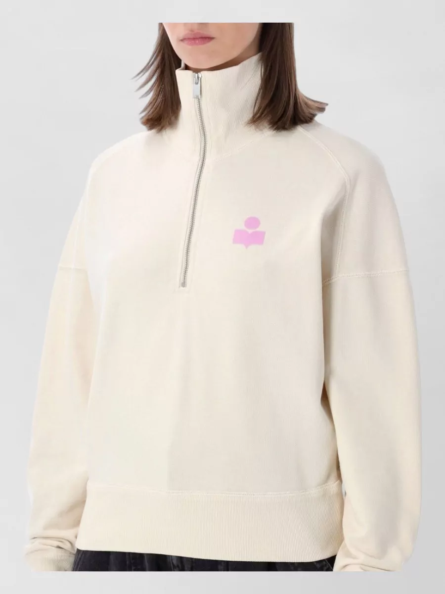 Isabel Marant Etoile High Neck Half Zip Sweatshirt