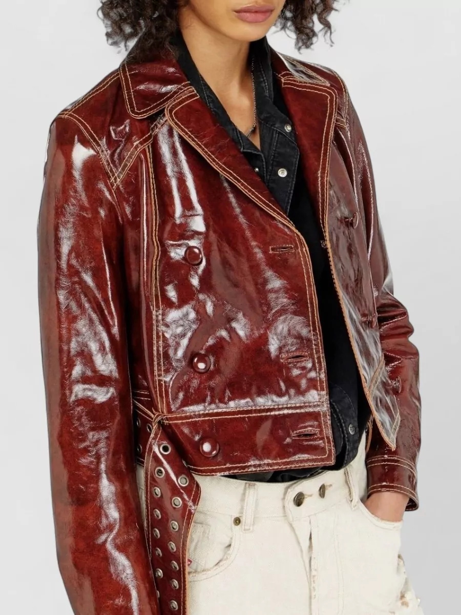 Diesel Shearling Double Breasted Coat