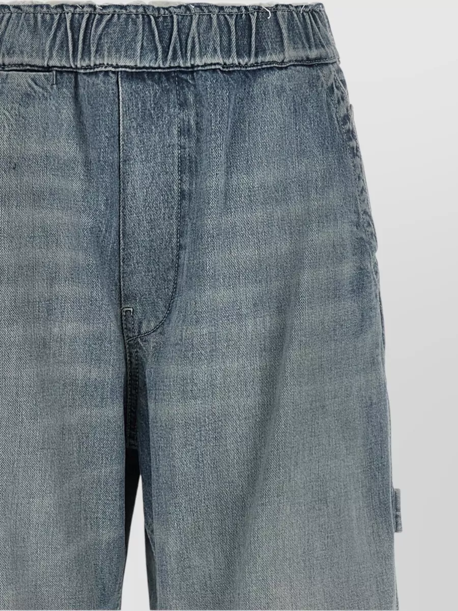 Mm6 Maison Margiela Denim Wide-Leg Carpenter Jeans