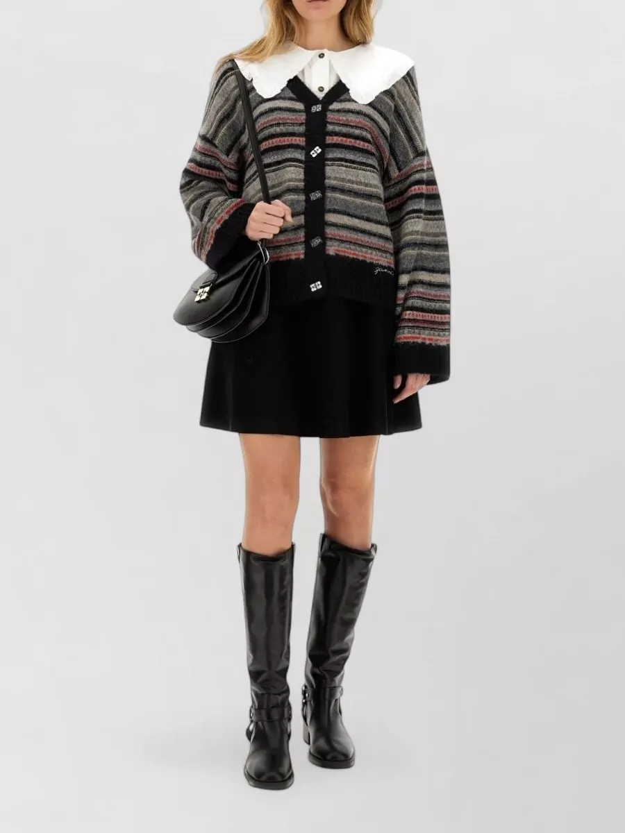 Ganni boxy-fit cardigan