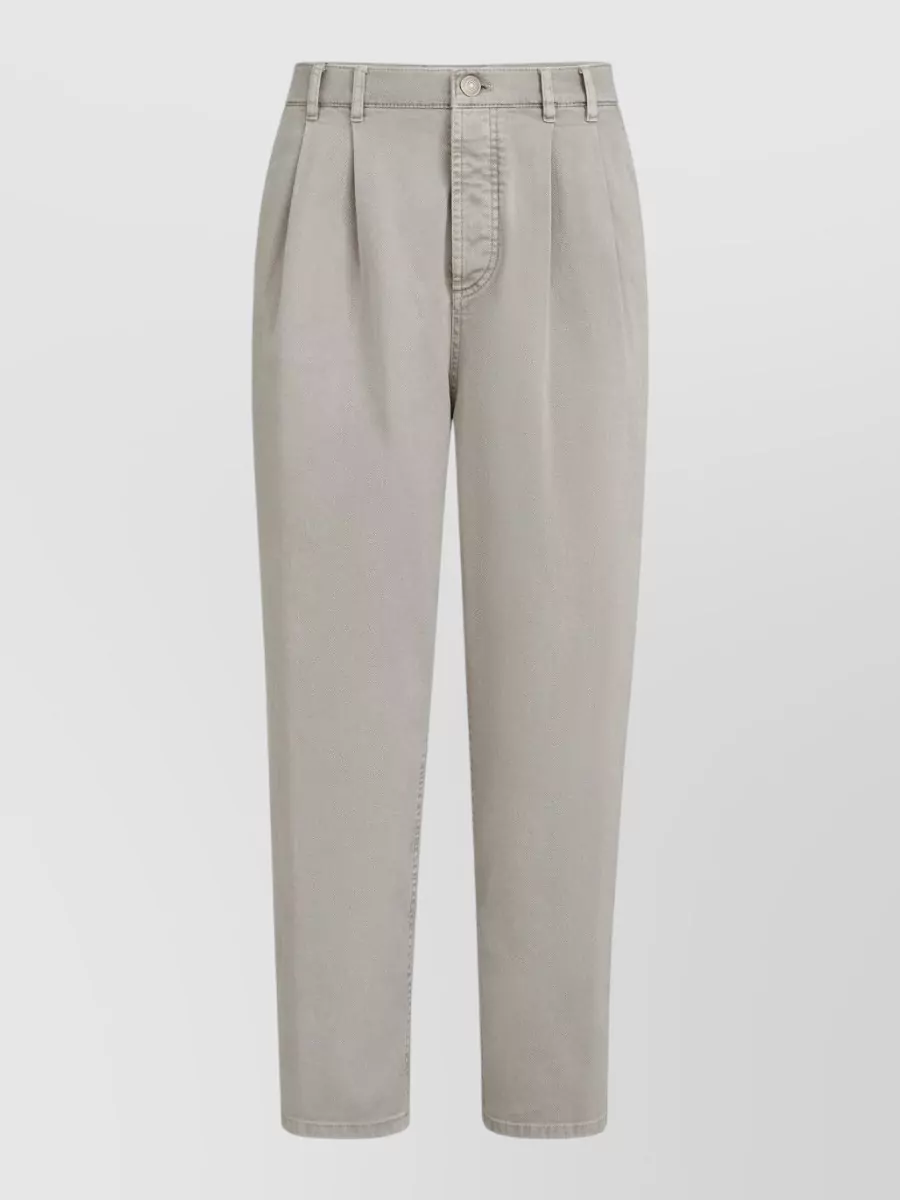 Brunello Cucinelli Pleated straight-leg trousers