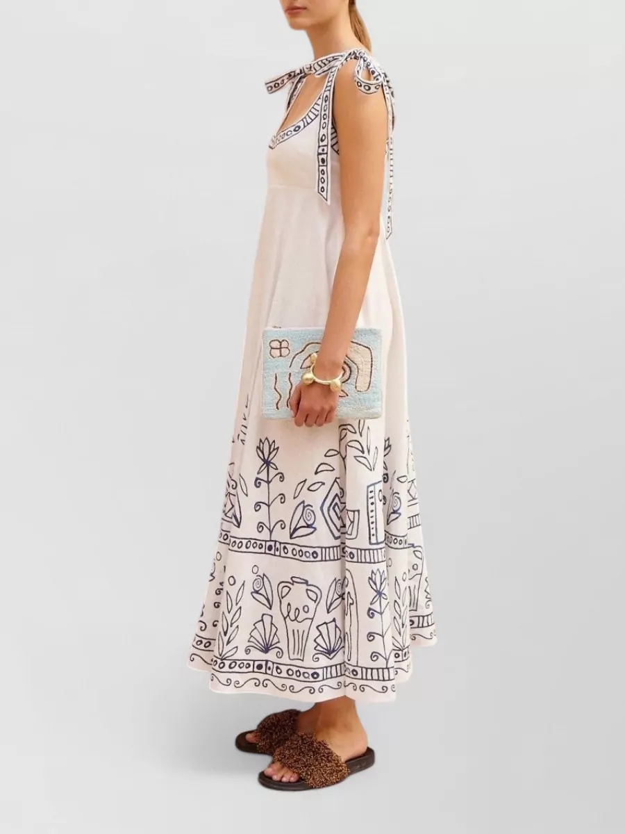 Alémais Linen Midi Sundress