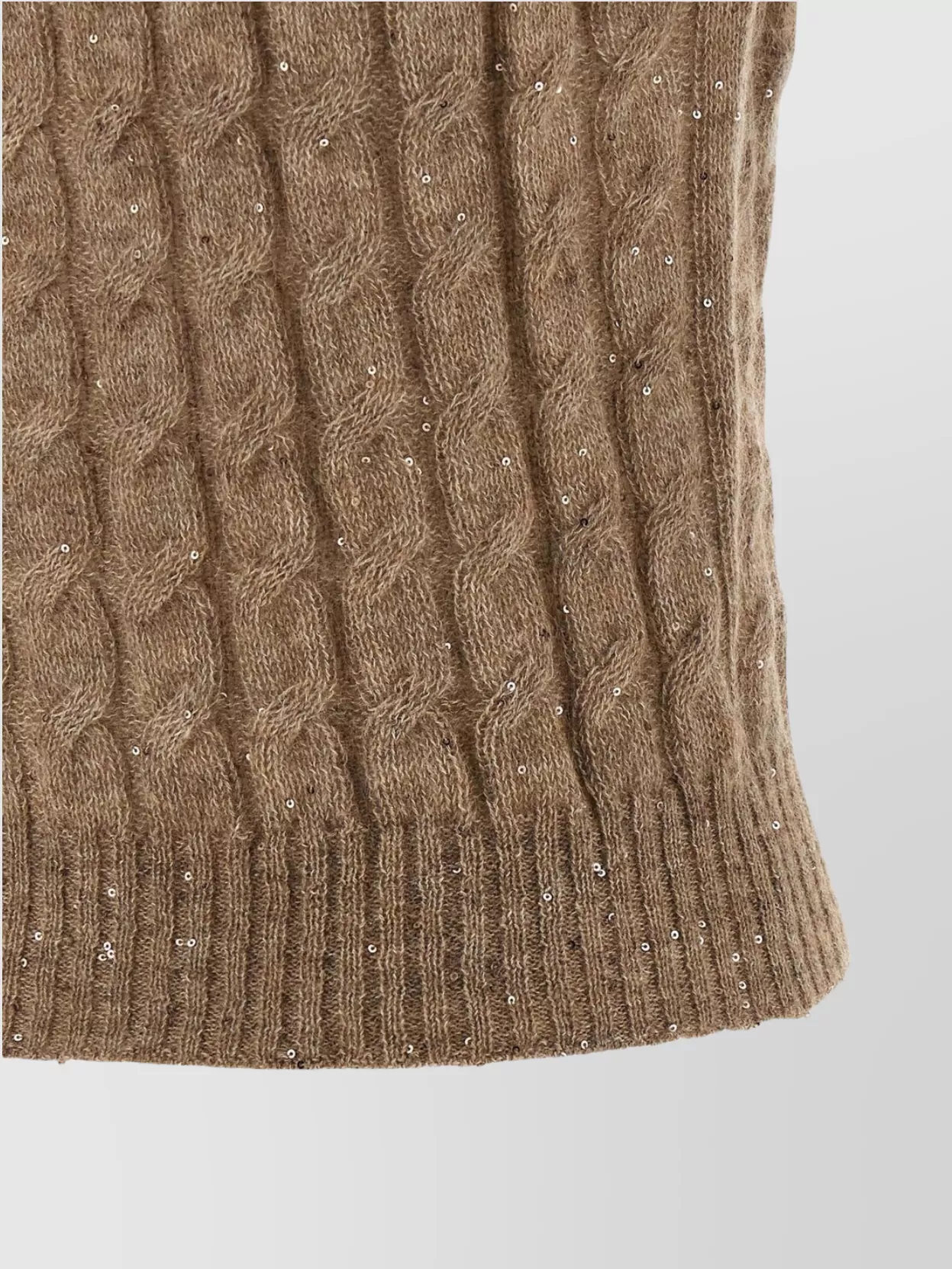 Brunello Cucinelli Cable Knit Cap Sleeve Vest In Black