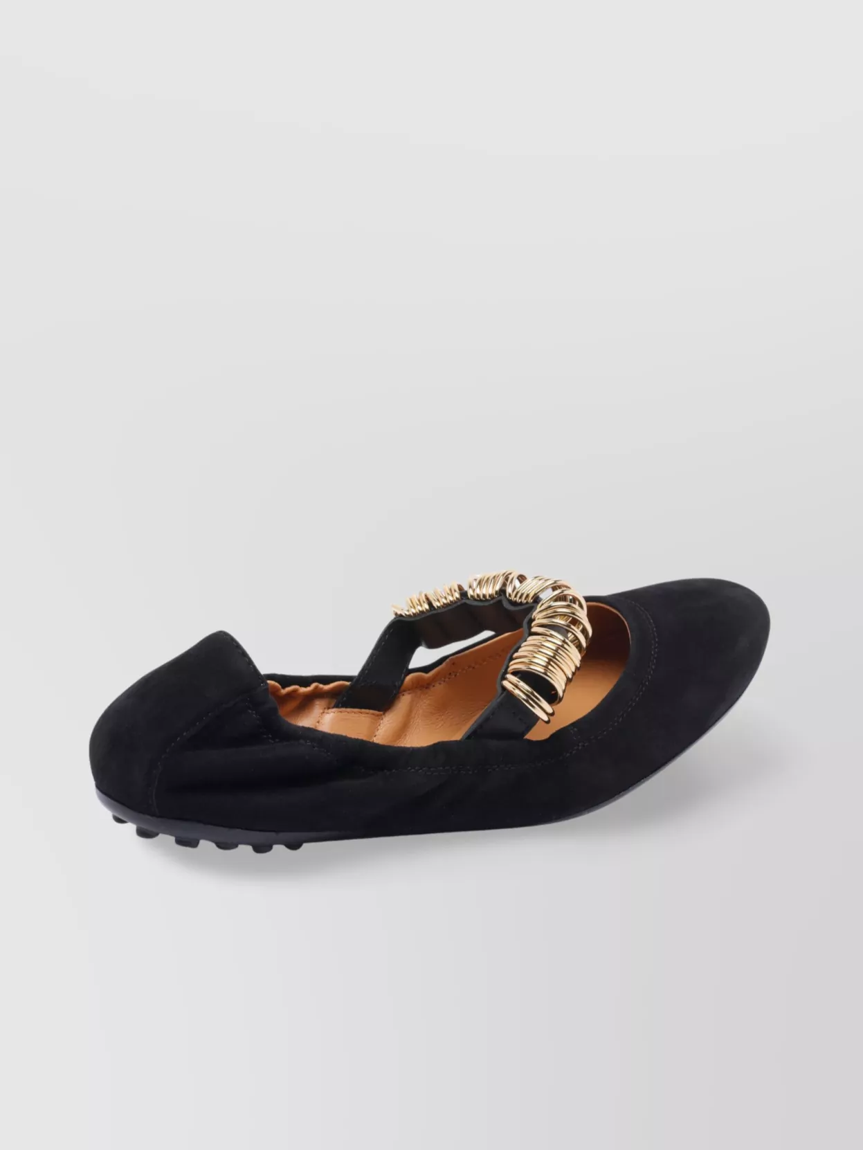 Tod's Ballerina Shoes Suede Gommini Accents