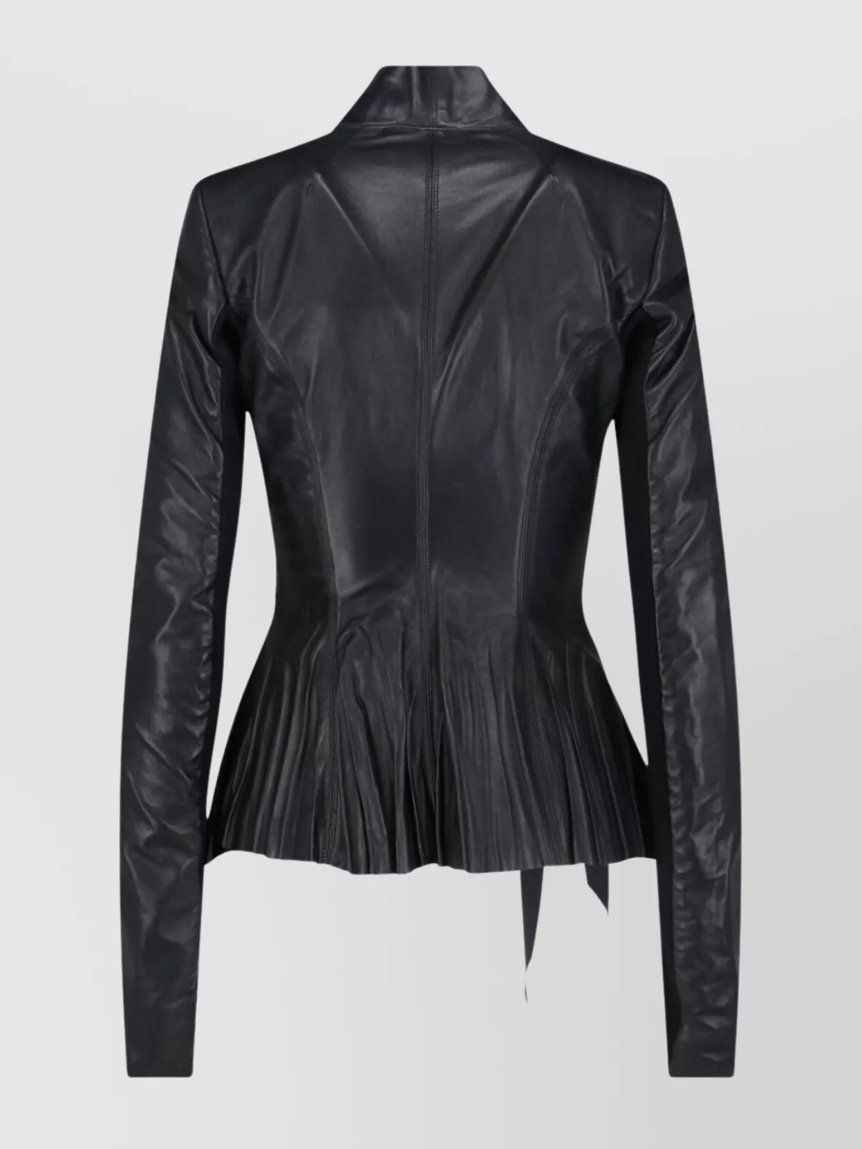 Rick Owens Modern Long Sleeve Jacket With Tie Waist In Multi
