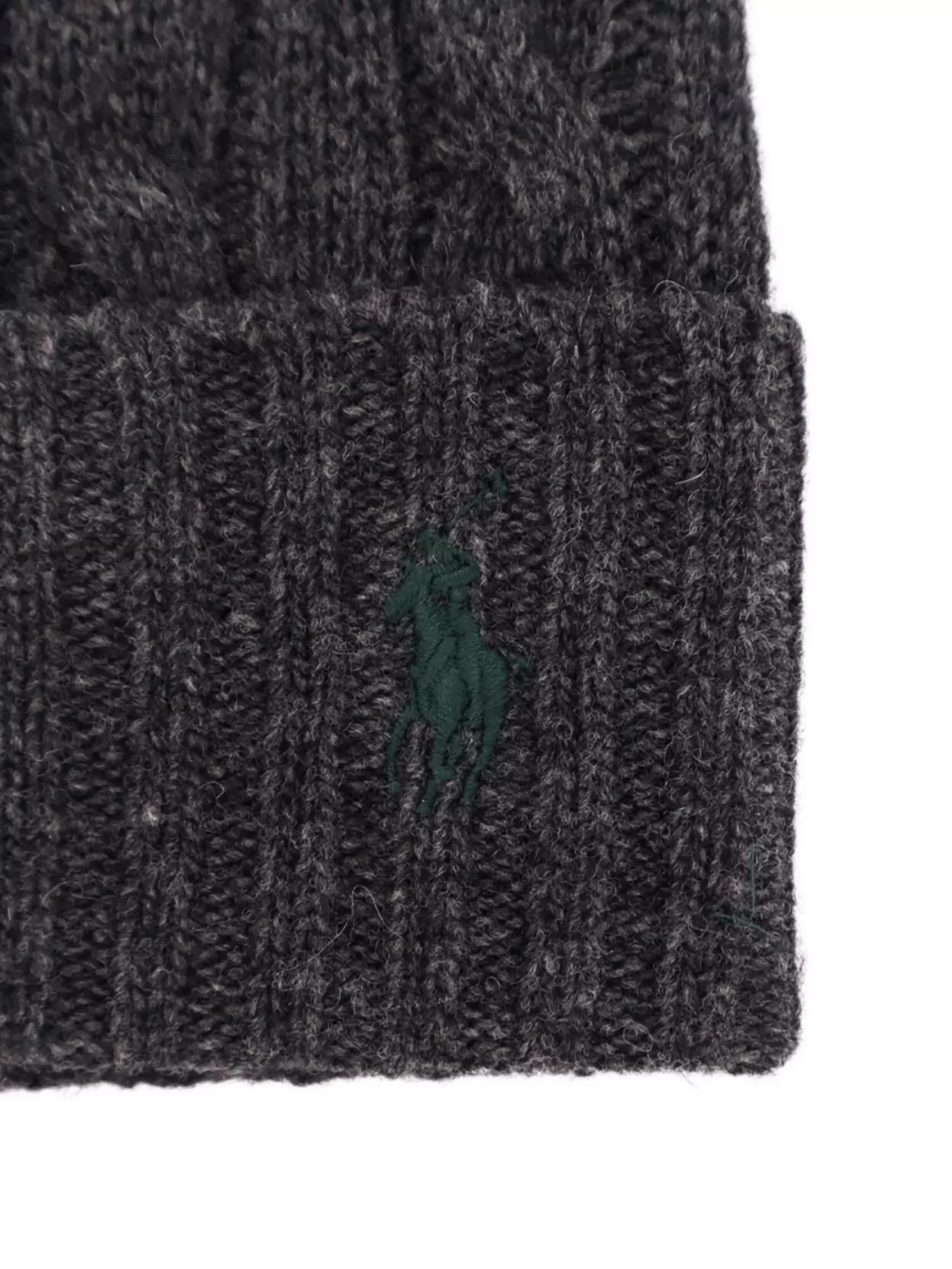 Polo Ralph Lauren Cozy Cable Knit Hat With Ribbed Cuff