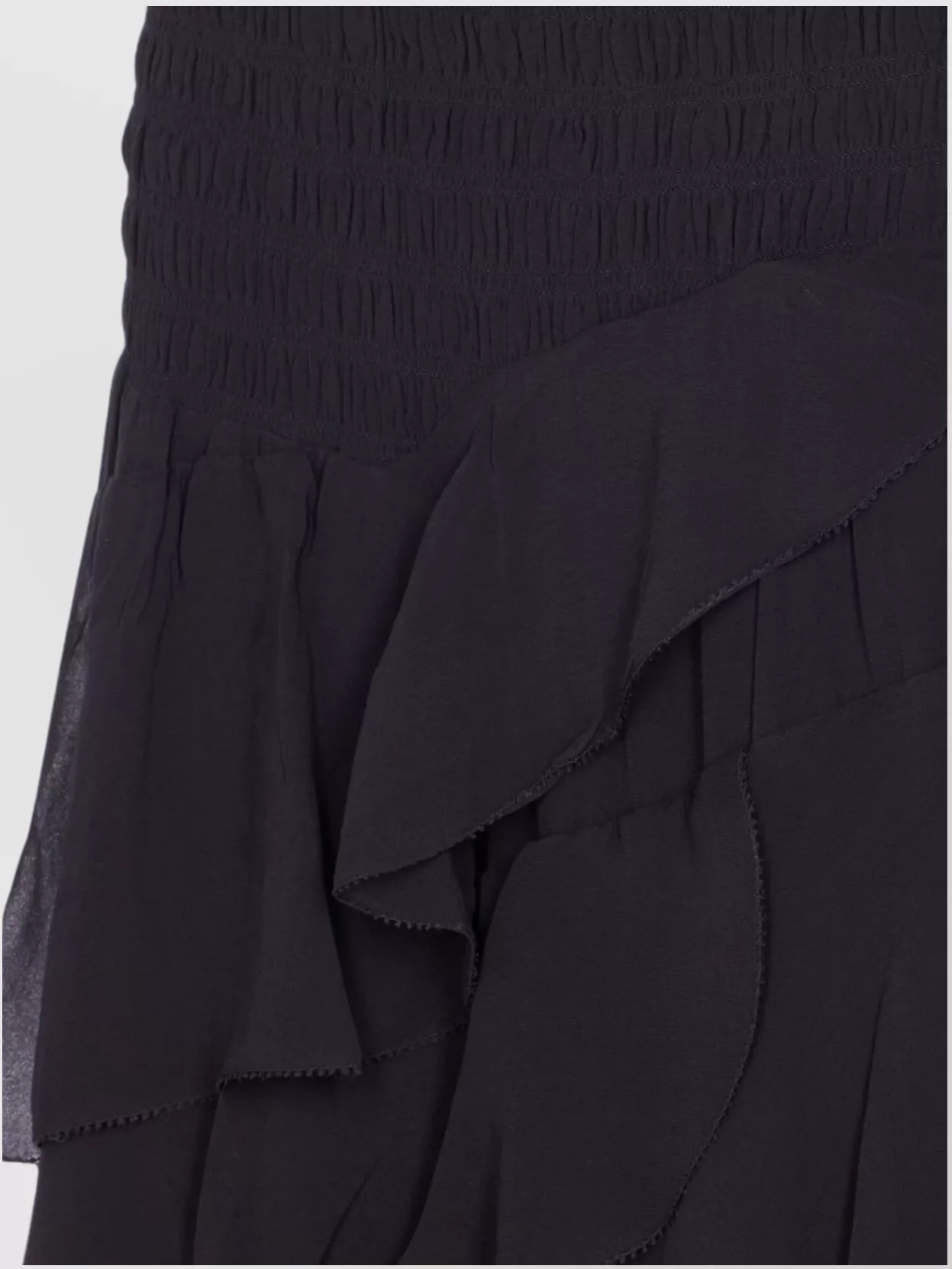Isabel Marant Etoile Layered Sheer Skirt With Ruffled Flounces