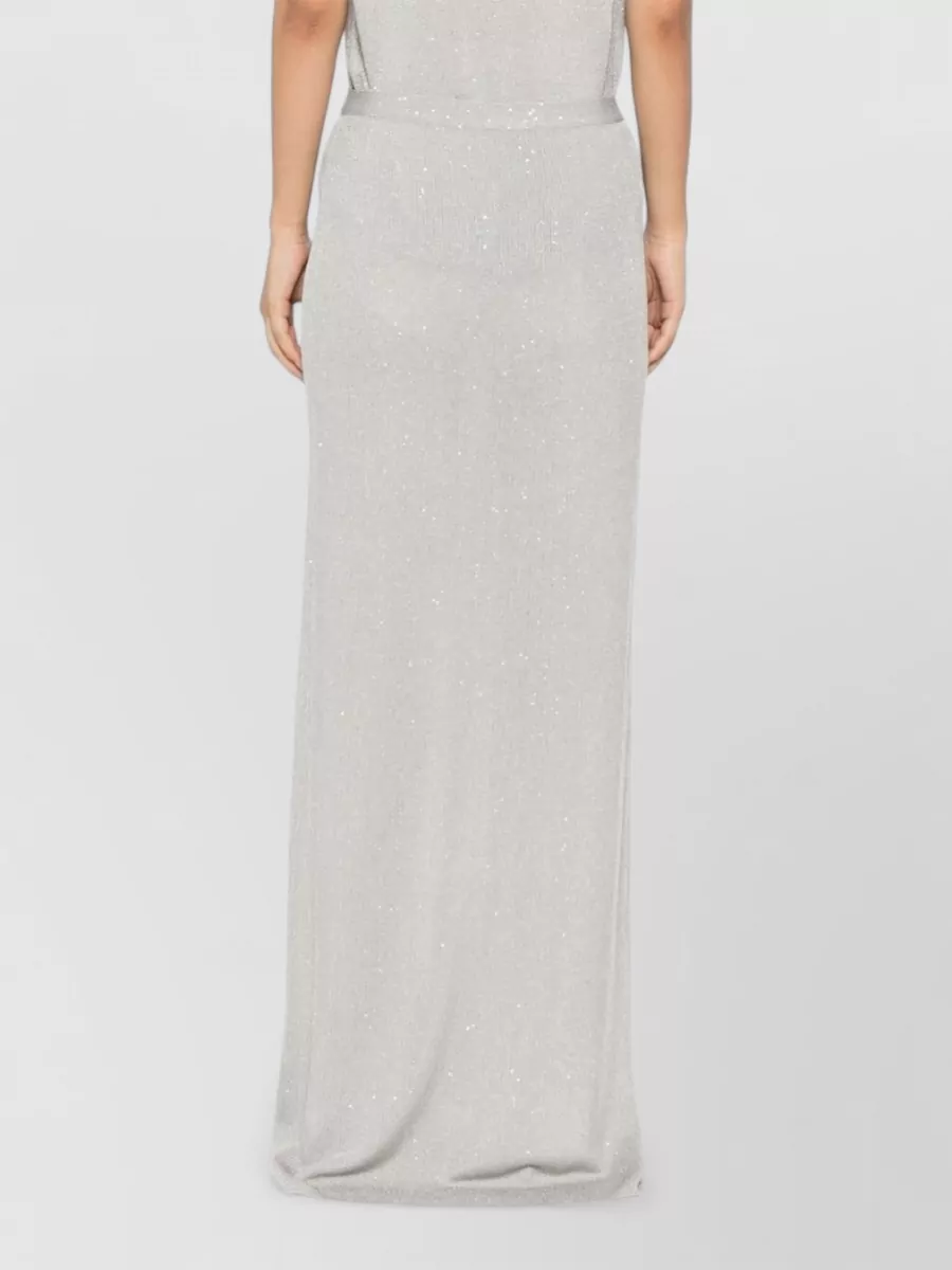 Tom Ford Long Skirt Sequin Detail Mid Rise