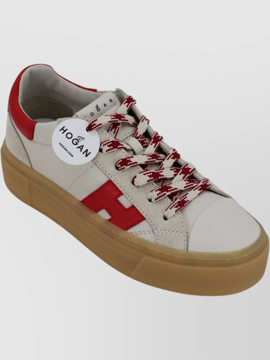 Hogan Leather Platform Low-Top Sneakers