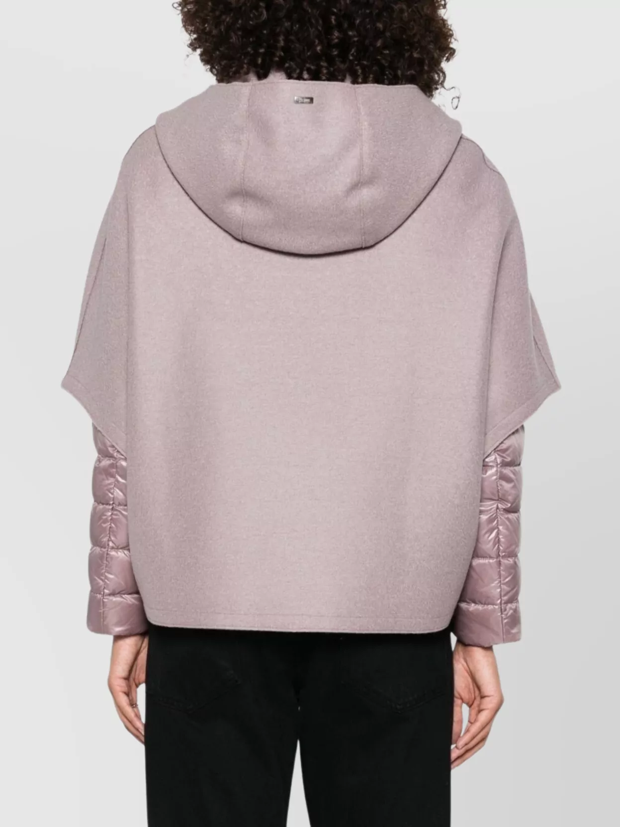 Herno Capes With Quilted Sleeves And High Collar