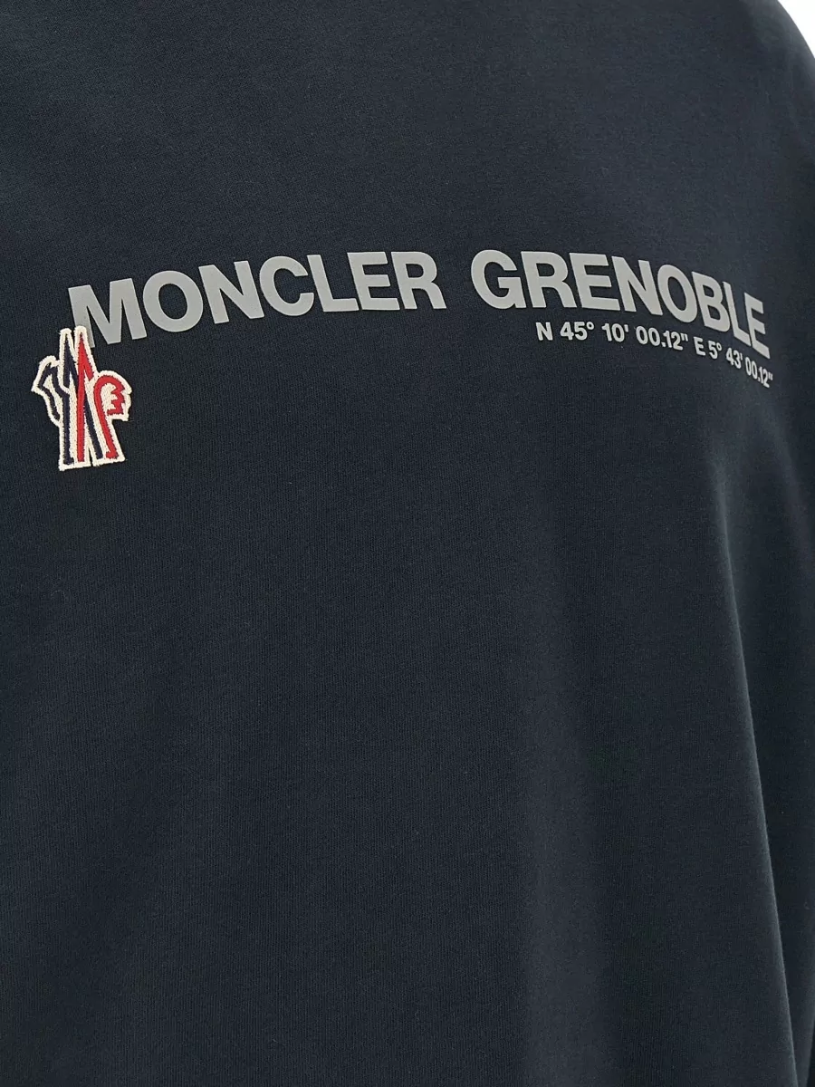 Moncler Grenoble Cotton Logo-Print Hoodie
