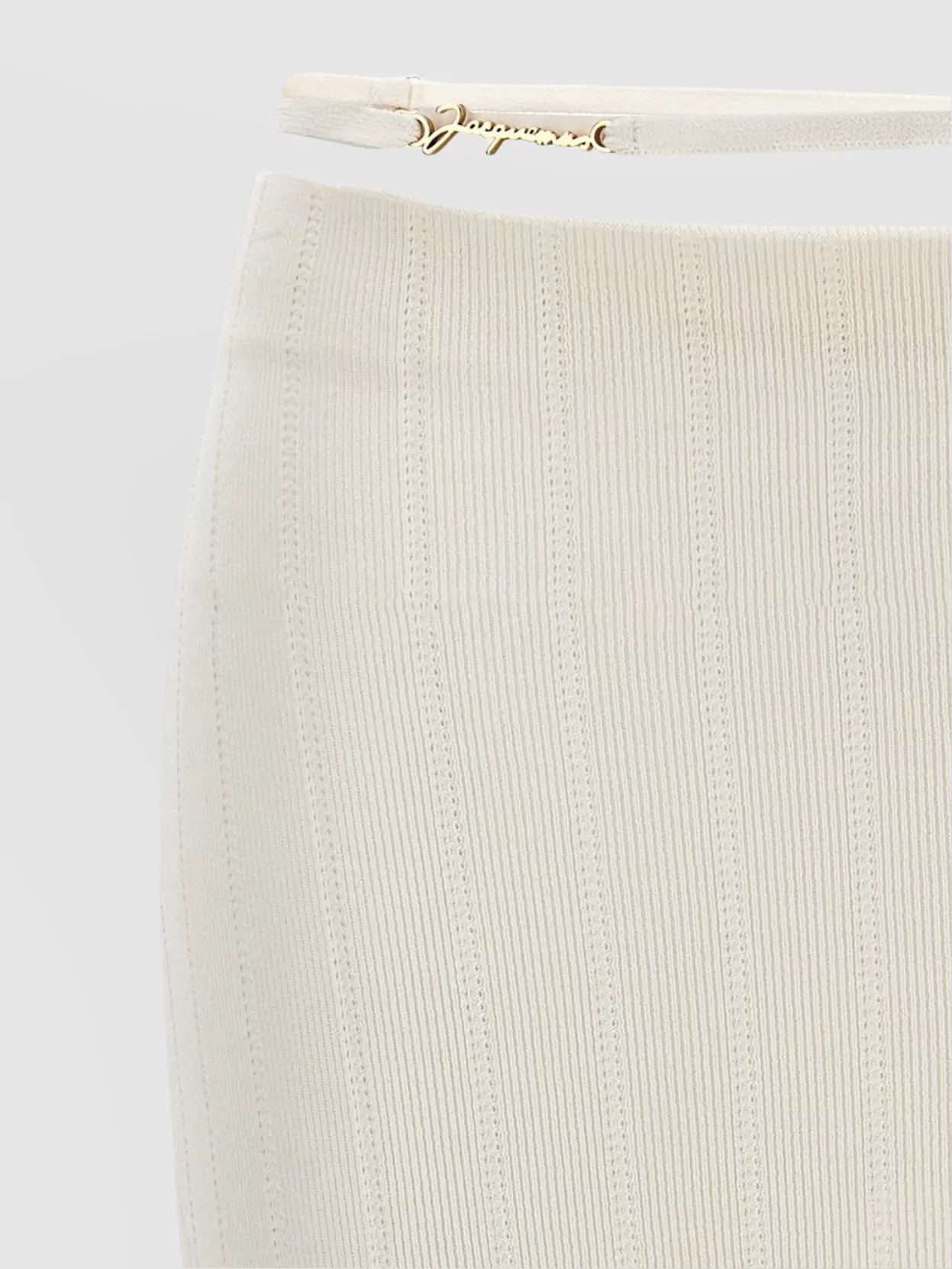 Jacquemus 'Pralù' High Waist Ribbed Midi Skirt