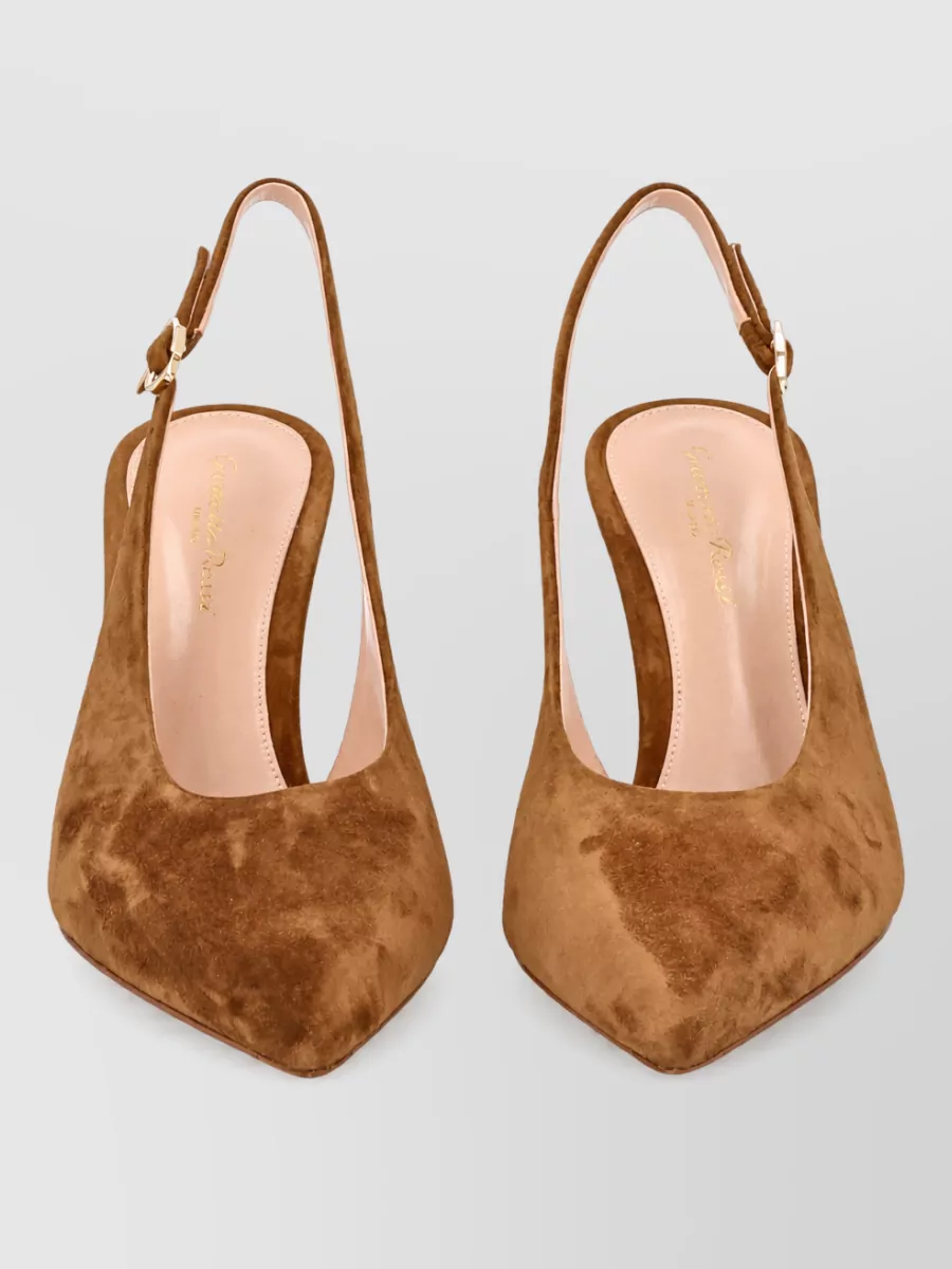 Gianvito Rossi Suede Leather Mules