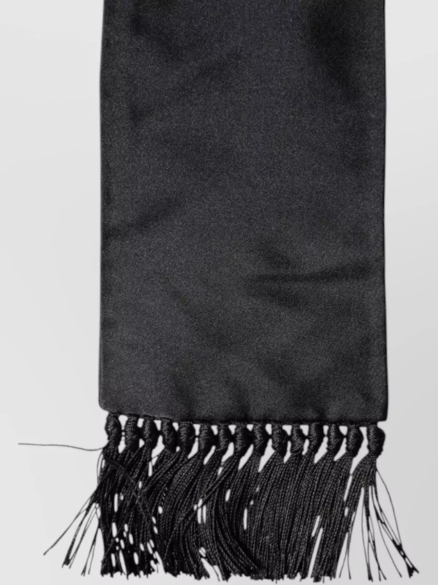 Dolce&Gabbana Silk Fringed Scarf
