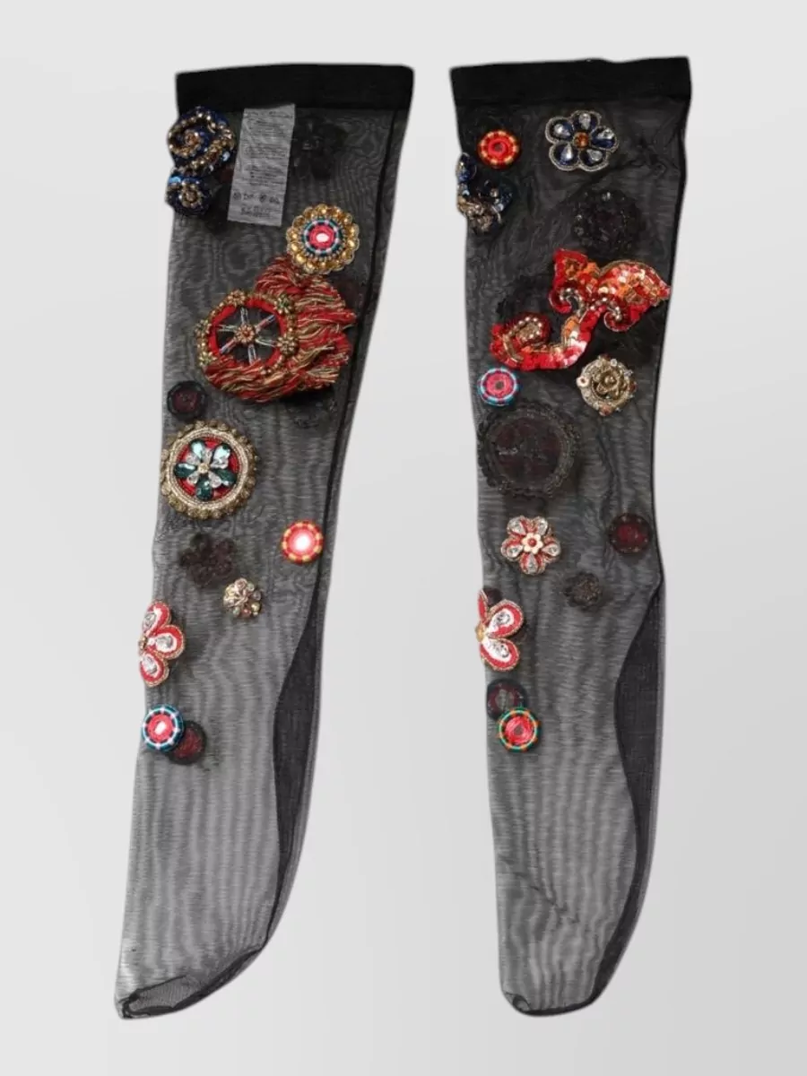Dolce&Gabbana sheer embellished stockings