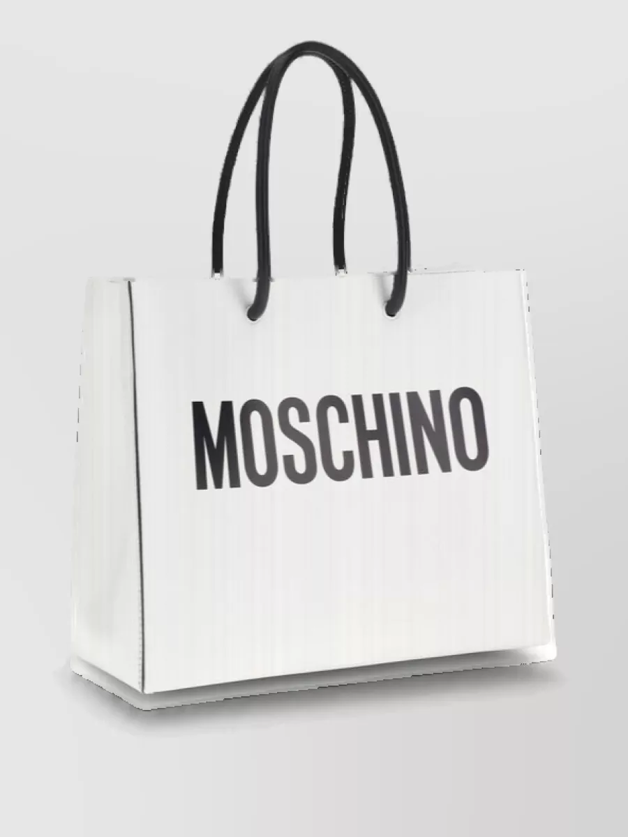 Moschino calf leather tote bag