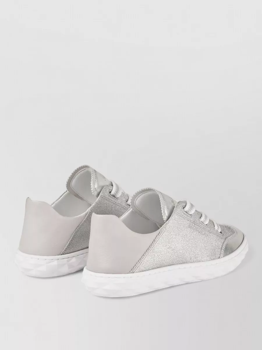Jimmy Choo Diamond Light Sneakers Leather Panels Sole