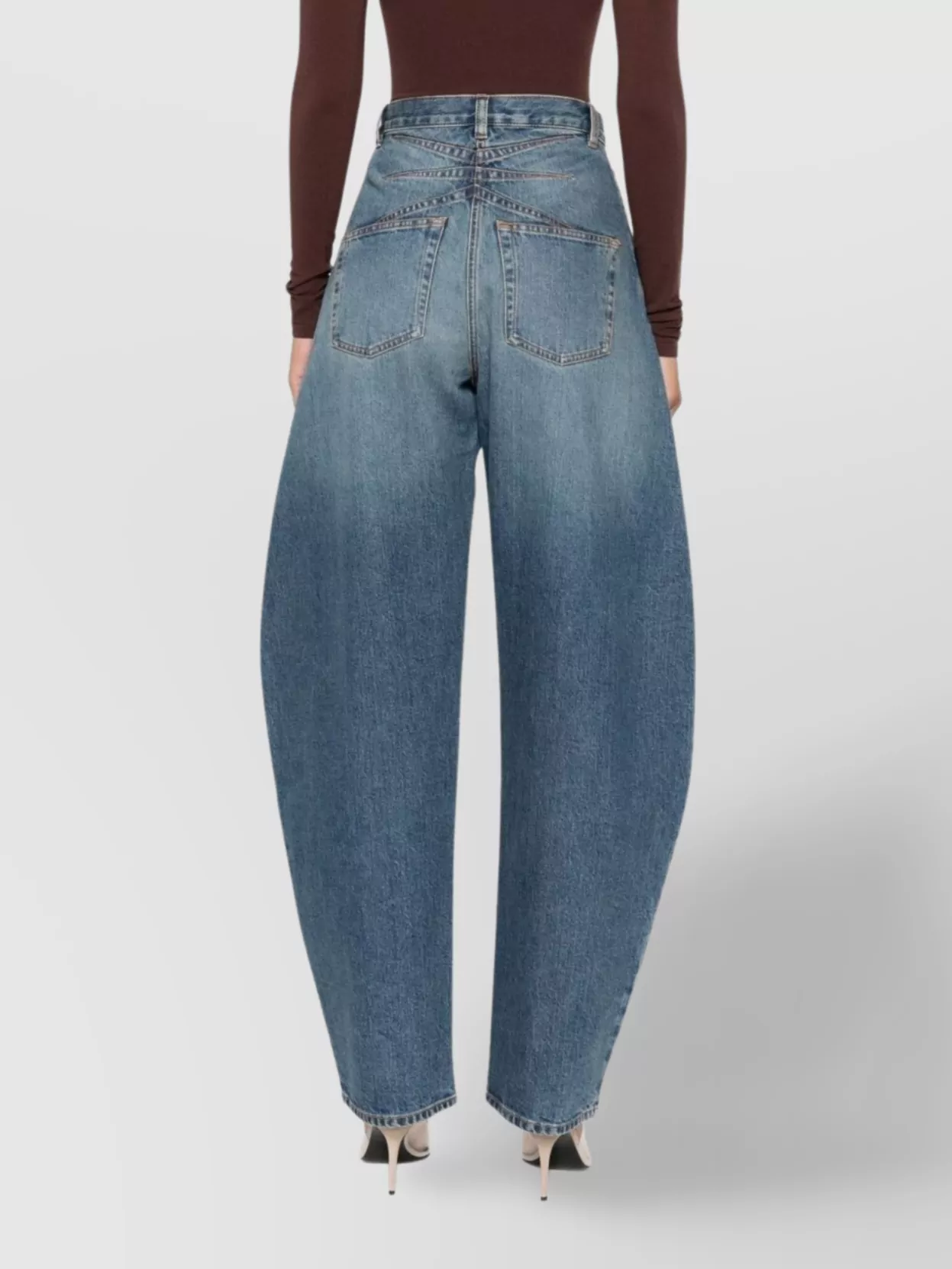 Alaïa Wide Leg Trousers Belt Loops